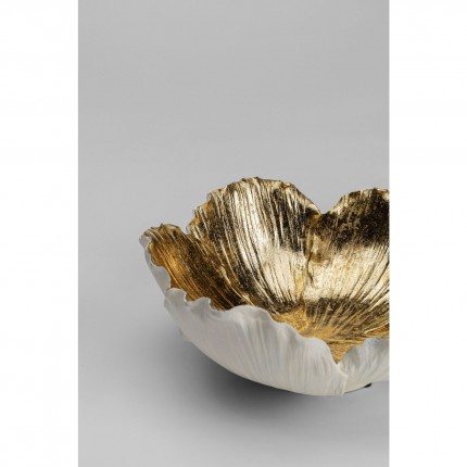 Deco Bowl Flower Bloom Creme Gold Ø25cm Kare Design