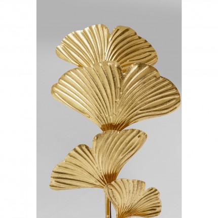 Lampadaire feuilles de ginkgo 160cm dorées Kare Design