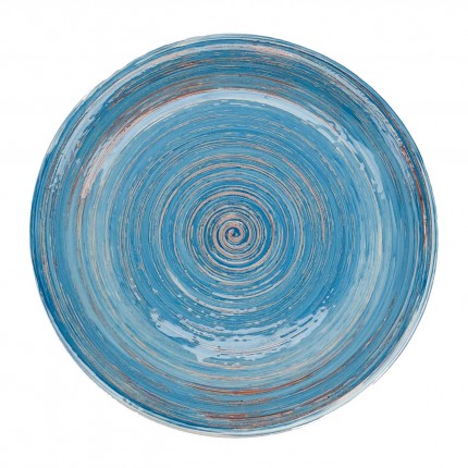 Assiettes Swirl 27cm bleues set de 4 Kare Design