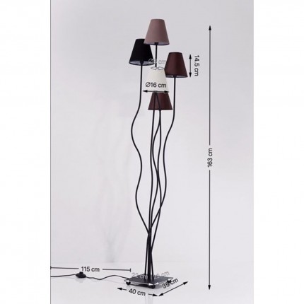 Floor Lamp Flexible Mocca 163cm Kare Design