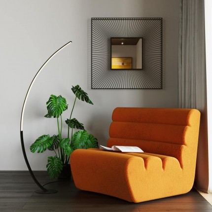 Assise Wave velours orange Kare Design