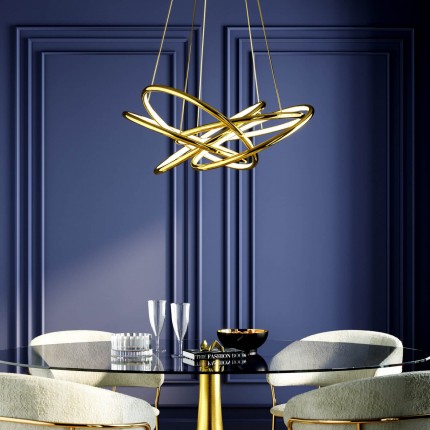 Pendant Lamp Saturn LED Gold Kare Design