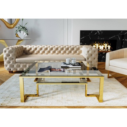 Sofa Desire 3-Seater velvet cream Kare Design