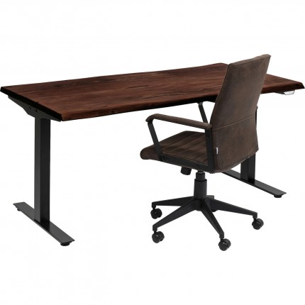 Desk Smart Harmony walnut black Kare Design