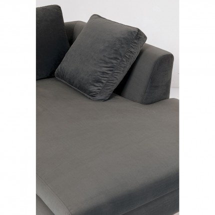 Corner Sofa Gianna Small Velvet Grey Right Kare Design