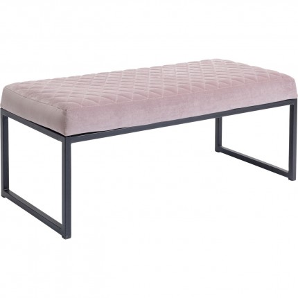 Bench Smart 90x40cm pink and black Kare Design