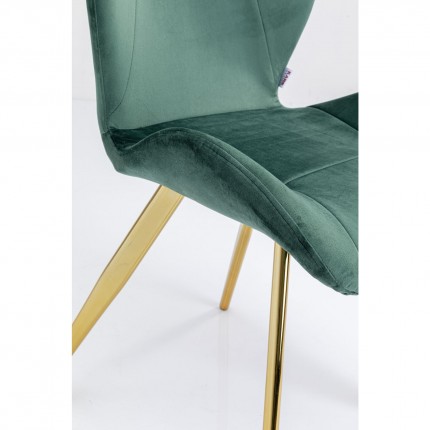 Chair Viva velvet green Kare Design