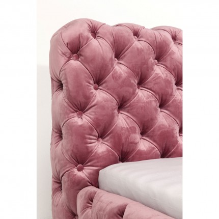 Bed Desire velvet pink Kare Design