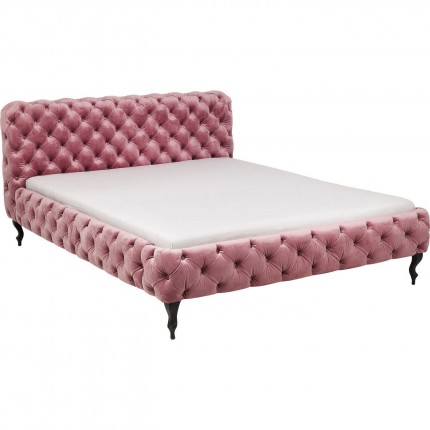 Bed Desire velvet pink Kare Design