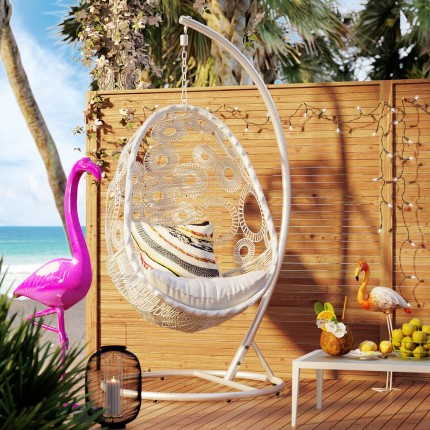 Hanging Chair Ibiza white Kare Design