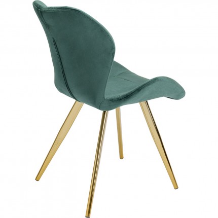 Chair Viva velvet green Kare Design