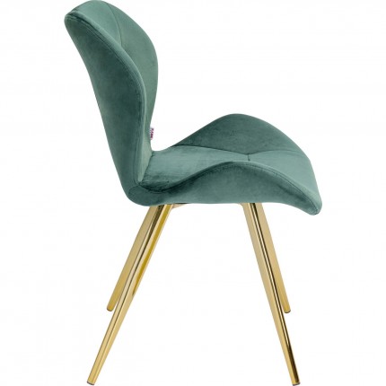 Chair Viva velvet green Kare Design