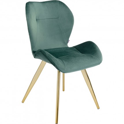 Chair Viva velvet green Kare Design