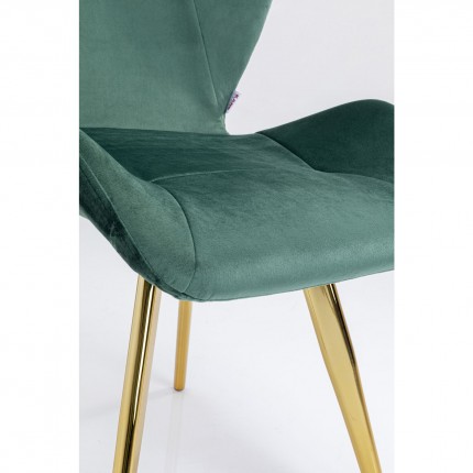 Chair Viva velvet green Kare Design