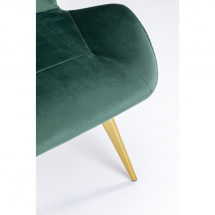 Chair Viva velvet green Kare Design