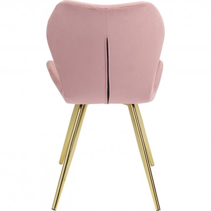 Chair Viva velvet pink Kare Design