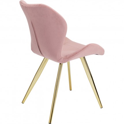 Chair Viva velvet pink Kare Design