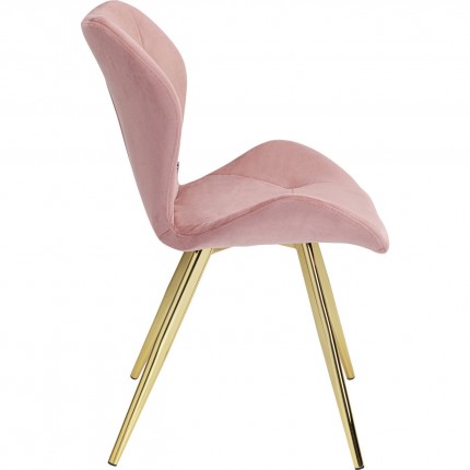 Chair Viva velvet pink Kare Design