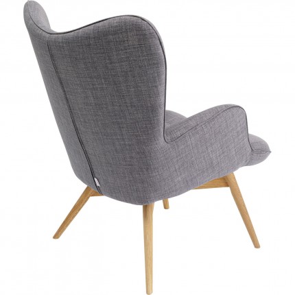 Armchair Vicky dark Grey Kare Design