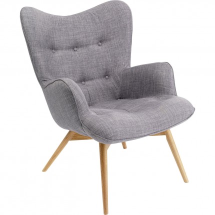 Armchair Vicky dark Grey Kare Design