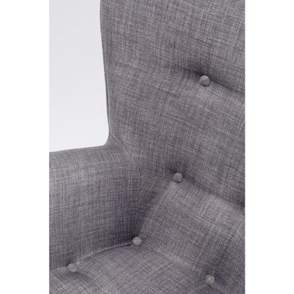 Armchair Vicky dark Grey Kare Design