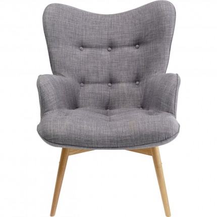 Armchair Vicky dark Grey Kare Design