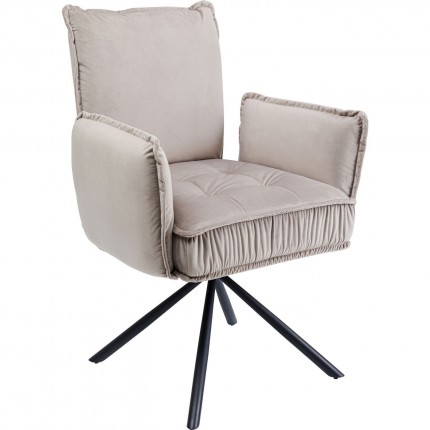 Chair with armrests Chelsea Grey Kare Design