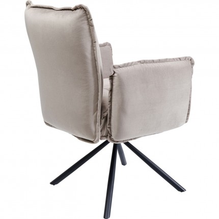 Chair with armrests Chelsea Grey Kare Design