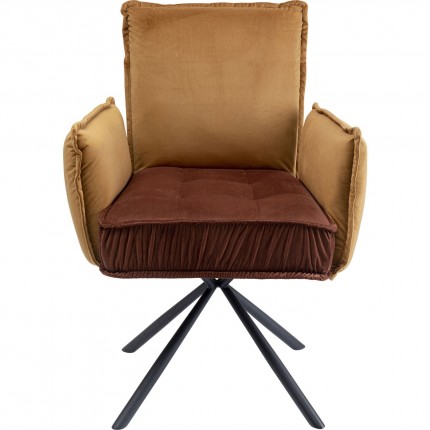 Chair with armrests Chelsea Brown Kare Design