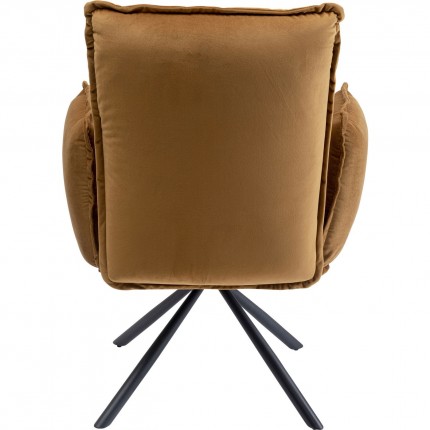 Chair with armrests Chelsea Brown Kare Design