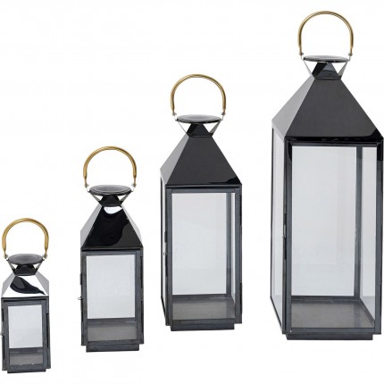 Lantern Giardino Black and Gold (4/Set) Kare Design