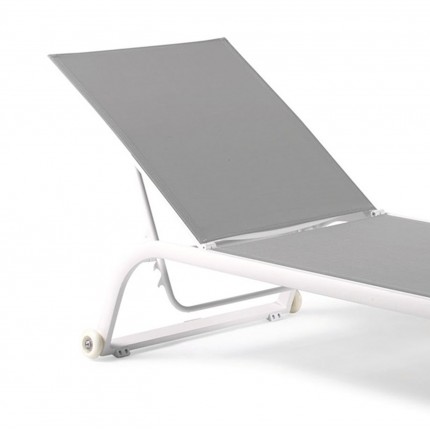 Gescova Zaragoza white and grey sunlounger