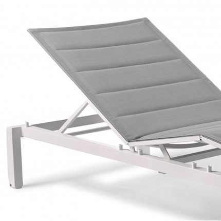 Gescova Tremezzo white sunlounger