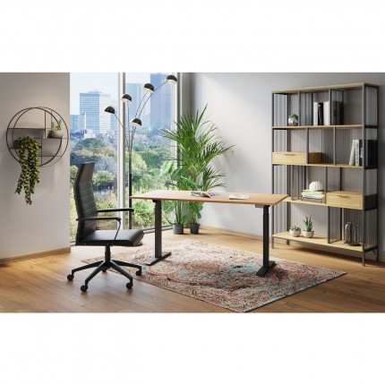 Chaise de bureau pivotante Labora haute noire Kare Design