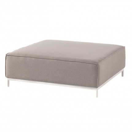 Table d'appoint pouf Avenatti gris clair Gescova