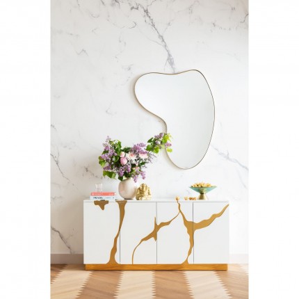 Wall Mirror Shape Brass 110x120cm Kare Design