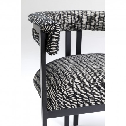 Chair with armrests Paris black Kare Design