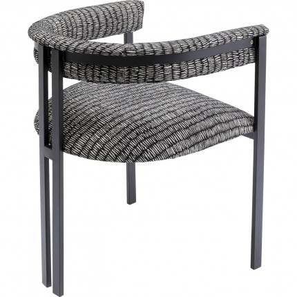 Chair with armrests Paris black Kare Design