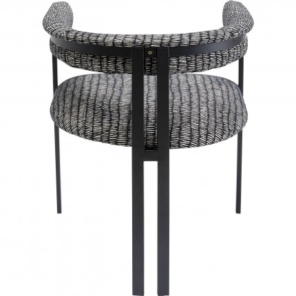 Chair with armrests Paris black Kare Design