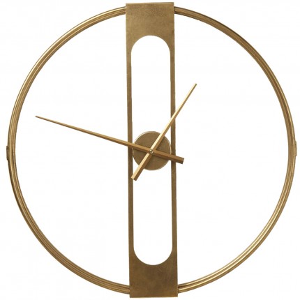 Wall Clock Clip Gold Kare Design