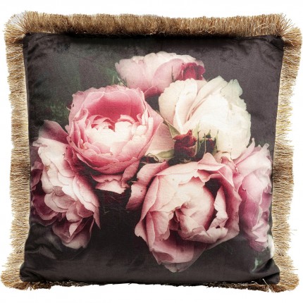 Cushion Fringe Blush Roses Kare Design