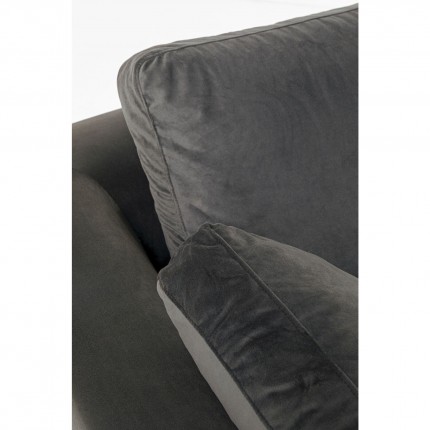 Corner Sofa Gianna Small Velvet Grey Right Kare Design